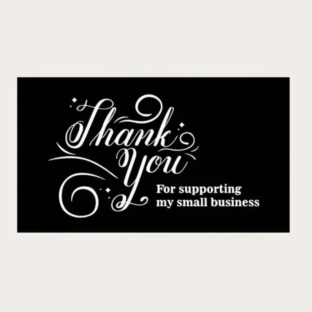 FOR SELLERS Thank you cards (50 pcs) 5‎ designs. Small Business. New.